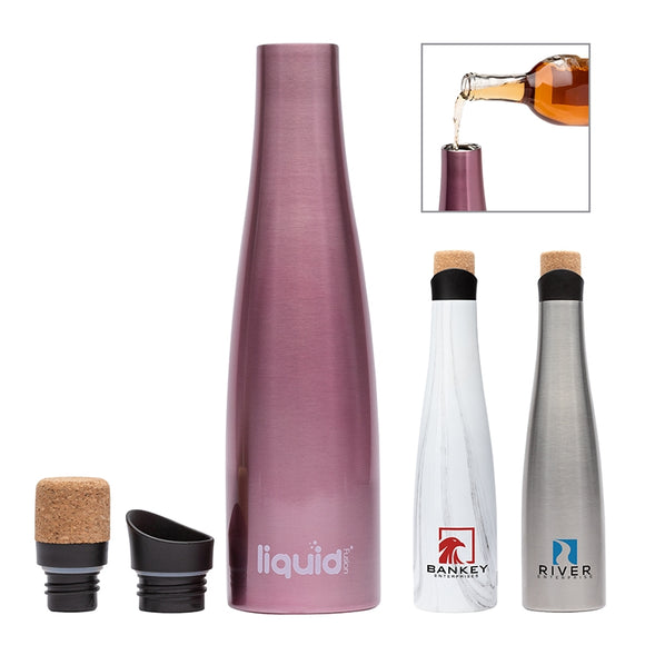 Liquid Fusion® 25 oz. Vacuum Insulated Steel Wine Carafe Bottle KW2517 - Martini Incentives