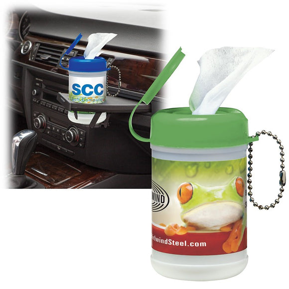 Mini Canister Of Wet Wipes PL-1803 - Martini Incentives