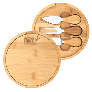 Harper Mini Bamboo Cheese Board Knife Set CHZBRD77 - Martini Incentives