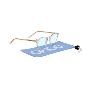 Quinn Blue Blocker Glasses w/ Dye-Sub Microfiber Pouch TQUINN-AMPS37 - Martini Incentives